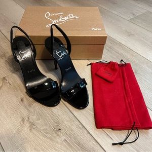 NWT Christian LouBoutin Astrid Slingback Sandal/ Heel